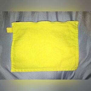 Hermes Bright Yellow Medium Sized Bora Bora Zip Pouch
